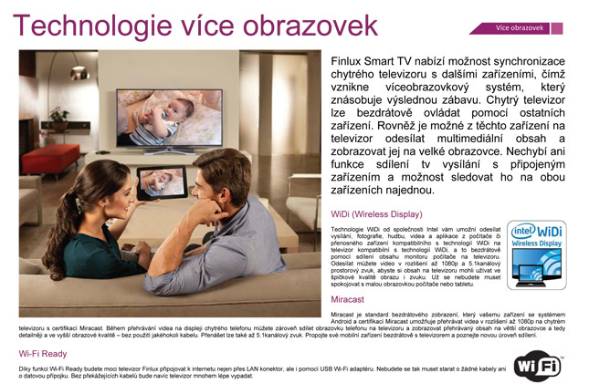 Funkce technologie vce obrazovek